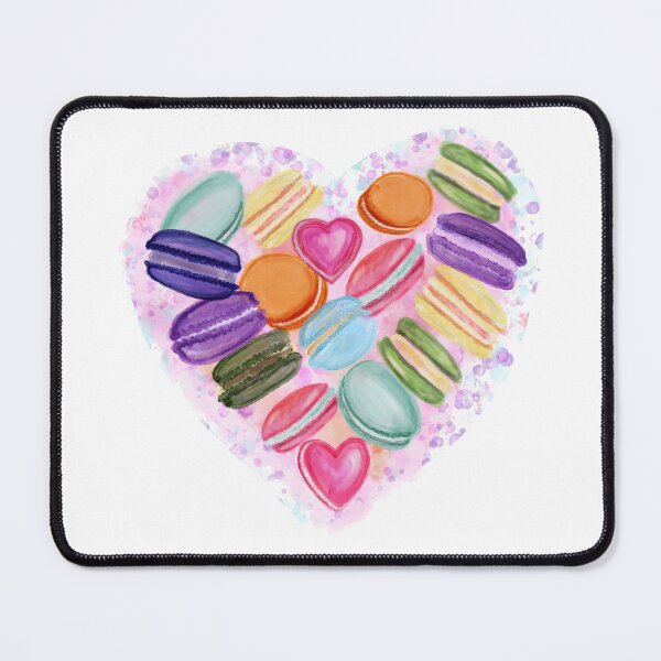 Item preview, Sweetheart Macarons in Watercolor designed and sold by AdriaCaps Art & Design.
