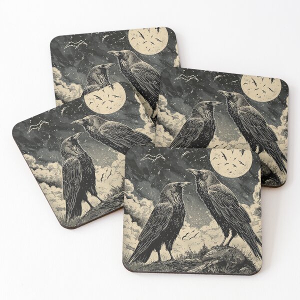 Item preview, Moonlight Ravens designed and sold by OccultDreams.
