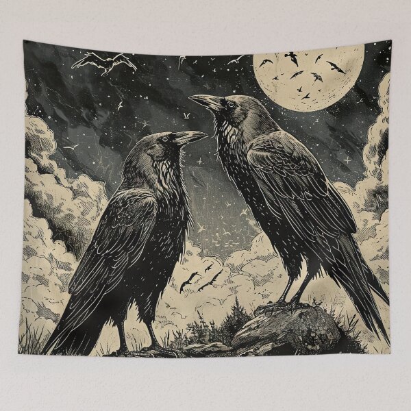 Item preview, Moonlight Ravens designed and sold by OccultDreams.