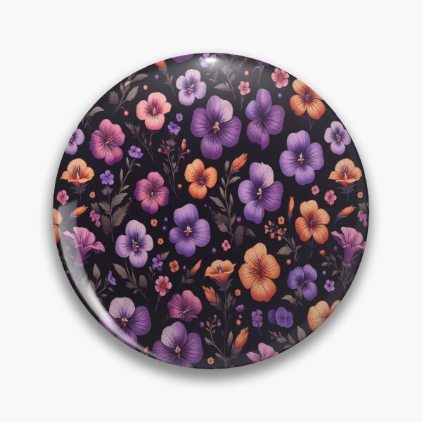 Item preview, Orchid and Nasturtium Flowers ; Floral Pattern designed and sold by PatternInArt.