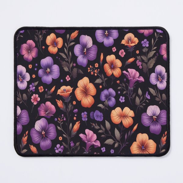 Item preview, Orchid and Nasturtium Flowers ; Floral Pattern designed and sold by PatternInArt.