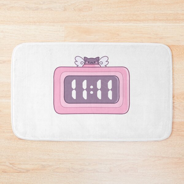 Item preview, 11:11 Angel Black Cat Alarm Clock designed and sold by violletine.