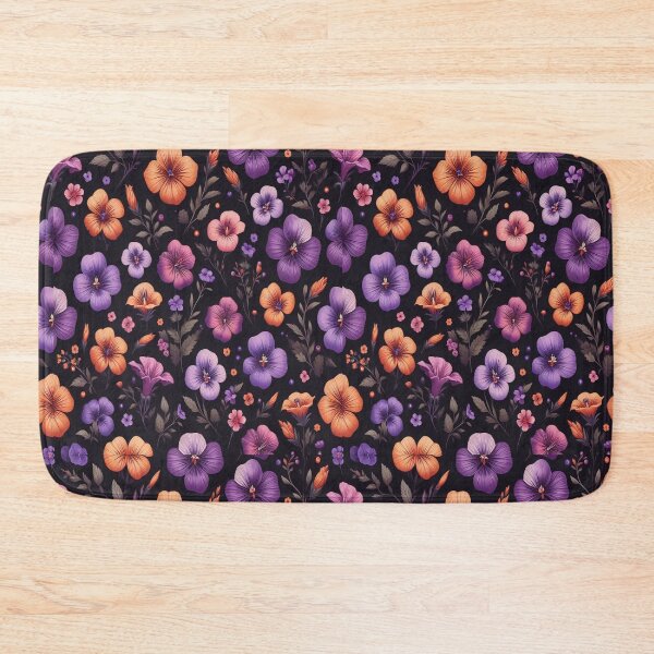 Item preview, Orchid and Nasturtium Flowers ; Floral Pattern designed and sold by PatternInArt.