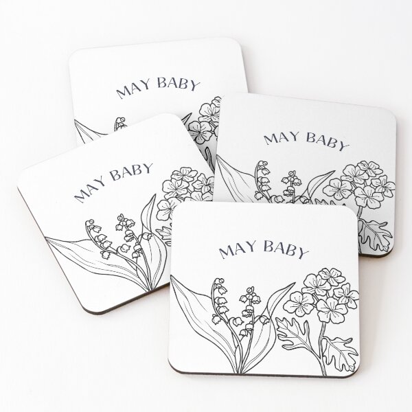 Item preview, May Baby Birth Flower: Lily of the Valley & Hawthorn designed and sold by mschubbybunny.
