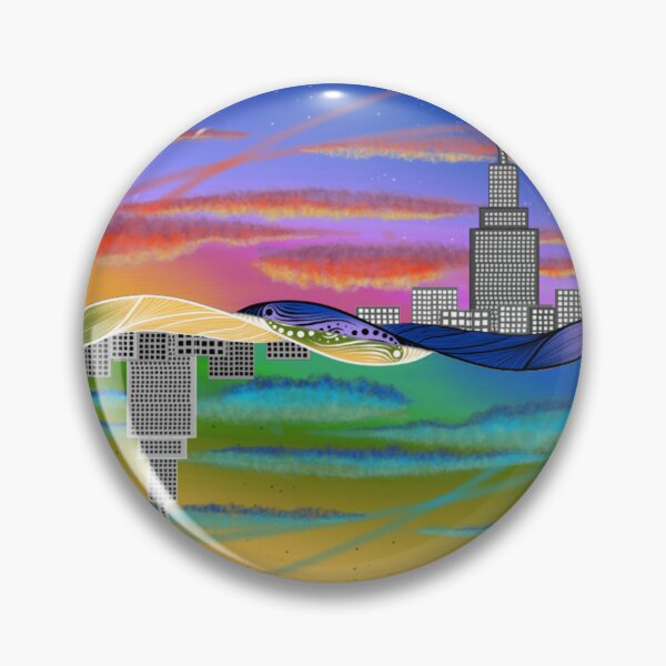 Item preview, Atardecer de la ciudad invertida designed and sold by Zari13.