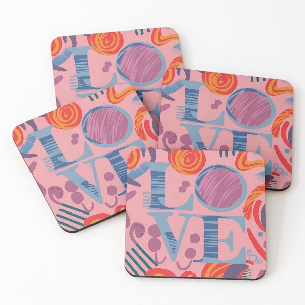 Item preview, Colorful LOVE pattern designed and sold by LuckyFamily.