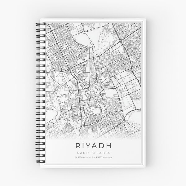 Item preview, Riyadh City Map designed and sold by wally-prints.