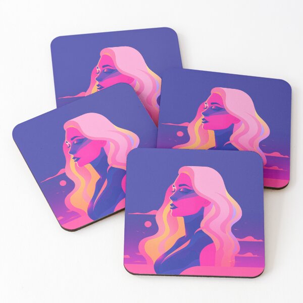 Item preview, Abstract Sunset Lady designed and sold by CoolMantras.