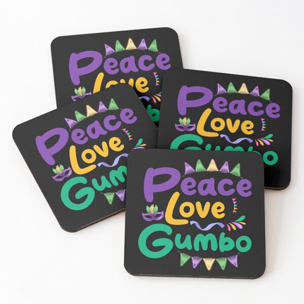 Item preview, Peace Love Gumbo Mardi gras 2024 designed and sold by Be Cool (5.0) ⭐⭐⭐⭐⭐.