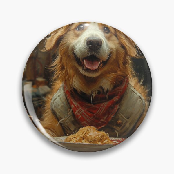 Item preview,  A well-dressed dog having a fancy dinner designed and sold by Emre Karaarslan.