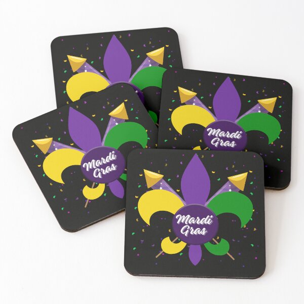 Item preview, Tri-Color Mardi Gras Fleur de Lis designed and sold by Seedcap7.