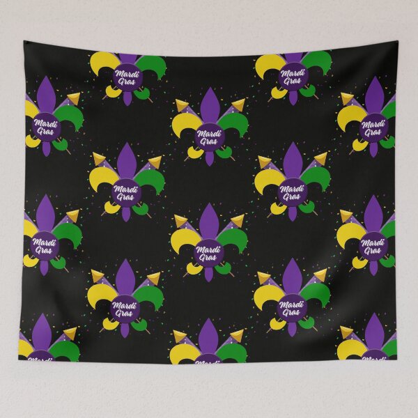 Item preview, Tri-Color Mardi Gras Fleur de Lis designed and sold by Seedcap7.