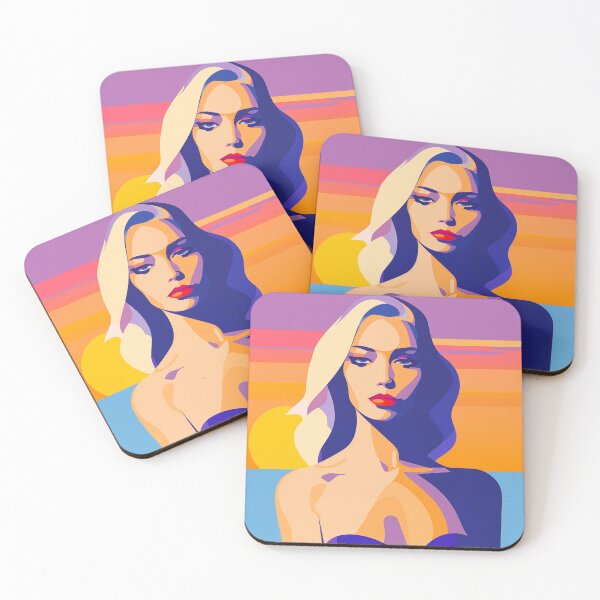 Item preview, Abstract Sunset Blonde Lady designed and sold by CoolMantras.