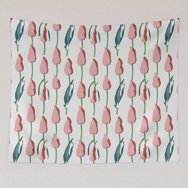 Item preview, Watercolor Minimal Tulip Flowers ; Floral Pattern designed and sold by PatternInArt.