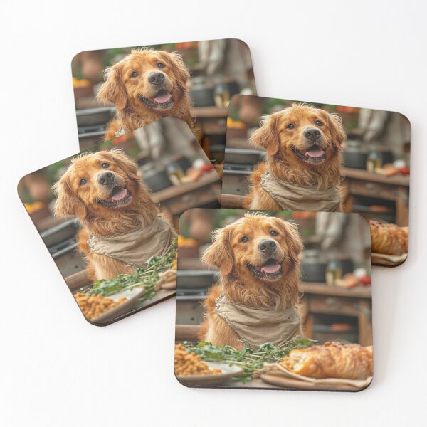 Item preview,  A well-dressed dog having a fancy dinner designed and sold by Emre Karaarslan.