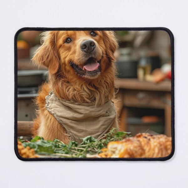 Item preview,  A well-dressed dog having a fancy dinner designed and sold by Emre Karaarslan.