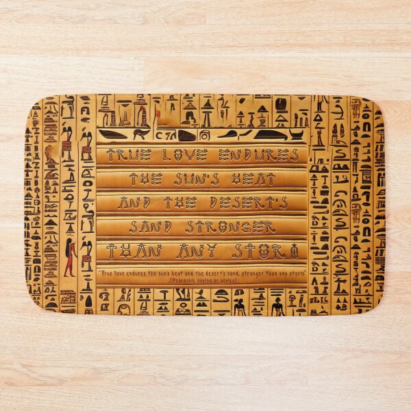 Item preview,  "True love endures the sun's heat and the desert's sand, stronger than any storm " .. Pharaonic saying or advice designed and sold by ShabayekShop.