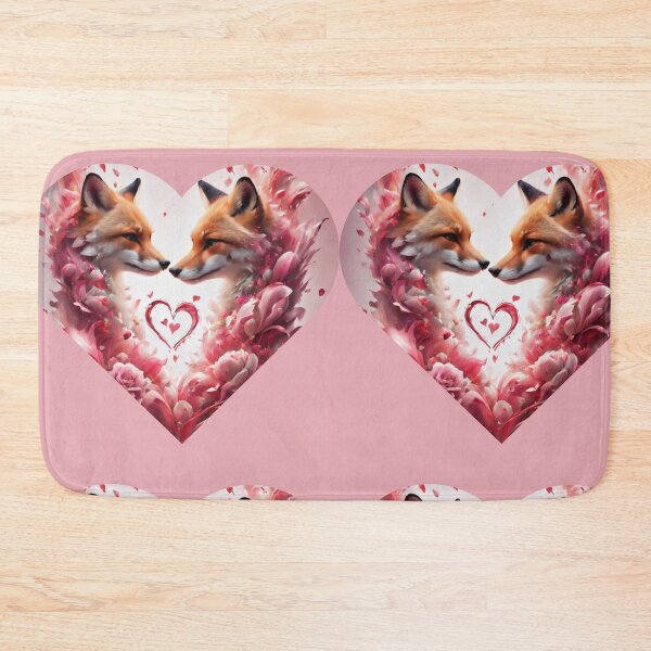 Item preview, Couple foxes With Heart  In Love designed and sold by BotunPeony.