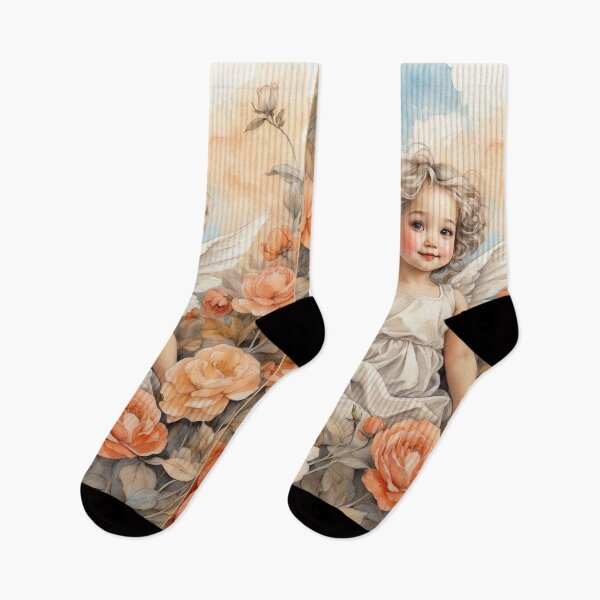 Item preview, Cherub Angel in a Garden Paradise - 22 designed and sold by nyathiwa.