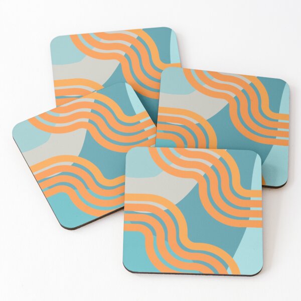 Item preview, Cool Color Background with Orange Foreground Abstract Design designed and sold by CarefulCreation.