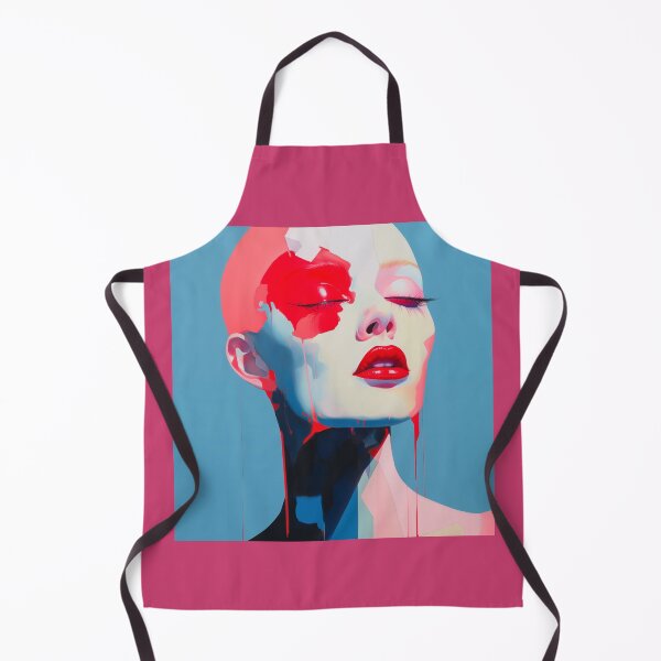 Item preview, Painted Girl Red Lips designed and sold by CoolMantras.