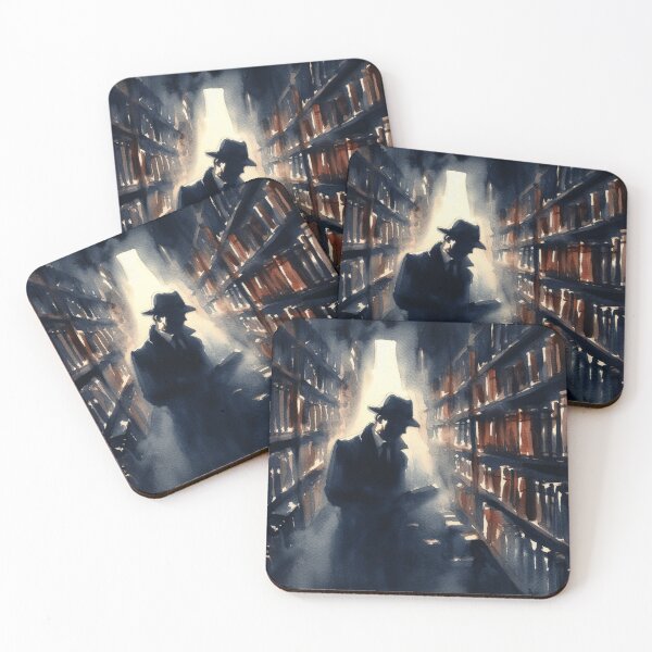 Item preview, Noir Vintage Secrets in the Library [Watercolor] designed and sold by RESToRAPTOR.