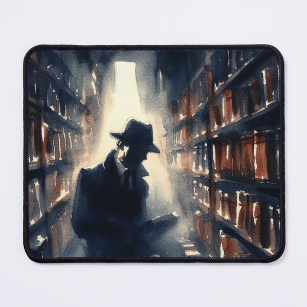 Item preview, Noir Vintage Secrets in the Library [Watercolor] designed and sold by RESToRAPTOR.