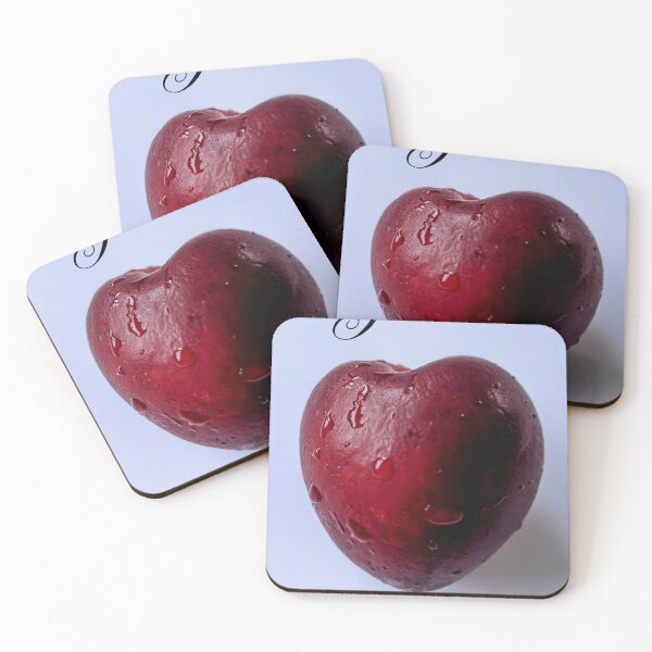 Item preview, Heart shaped nectarine Valentine card designed and sold by Happyoninside.
