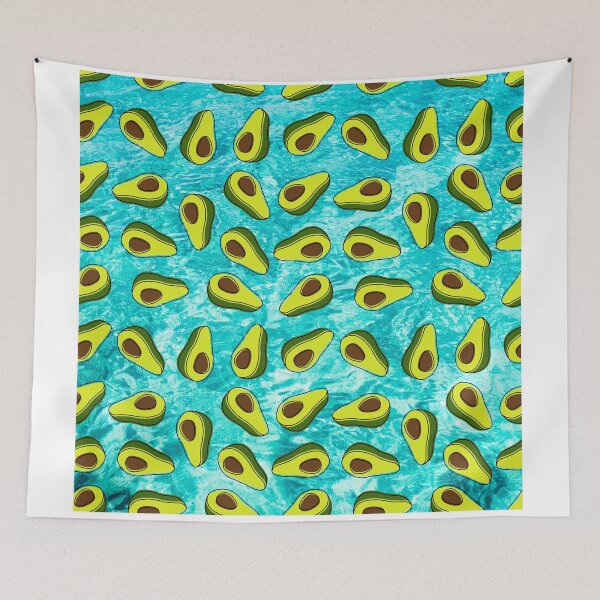Item preview, Avocado in blue designed and sold by Anisha  Vaz.