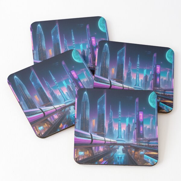 Artikelvorschau, Futuristic Cityscape at Night #165 entworfen und verkauft von CreativeKreis.