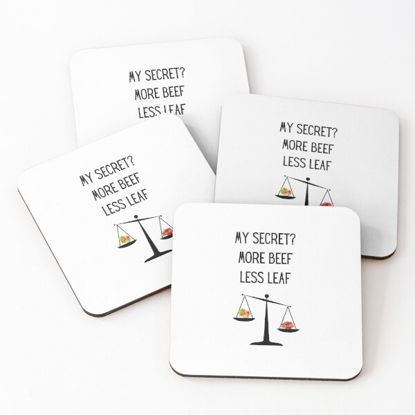 Item preview, My Secret? More Beef Less Leaf, keto, carnivore designed and sold by Daisy2Go.