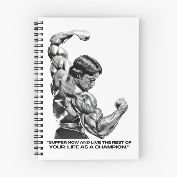 Item preview, Stoic Quote "Don't quit. Suffer now and live the rest of your life as a champion." Muhammad Ali. Arnold Schwarzenegger Fan art designed and sold by HuzaifaNaveedh.