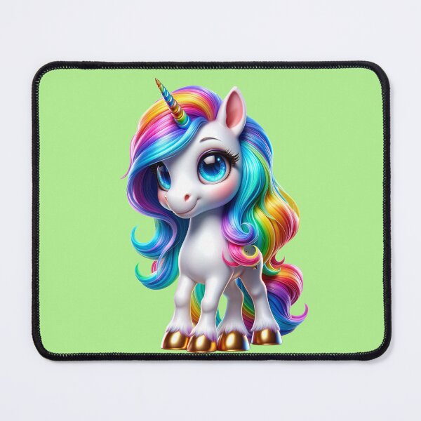 Item preview, Cute happy rainbow unicorn - an expression of magic and joy No. 17 designed and sold by Nathalymx.