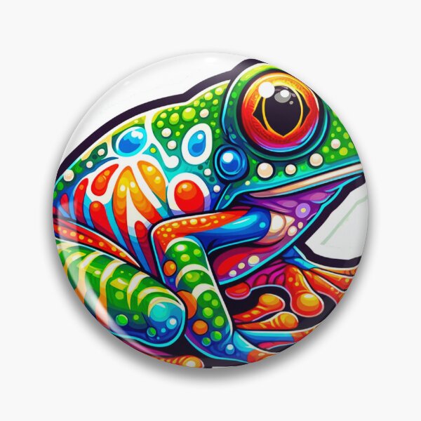 Item preview, Colorful frog: a cheerful and vibrant design designed and sold by karlocipressi.