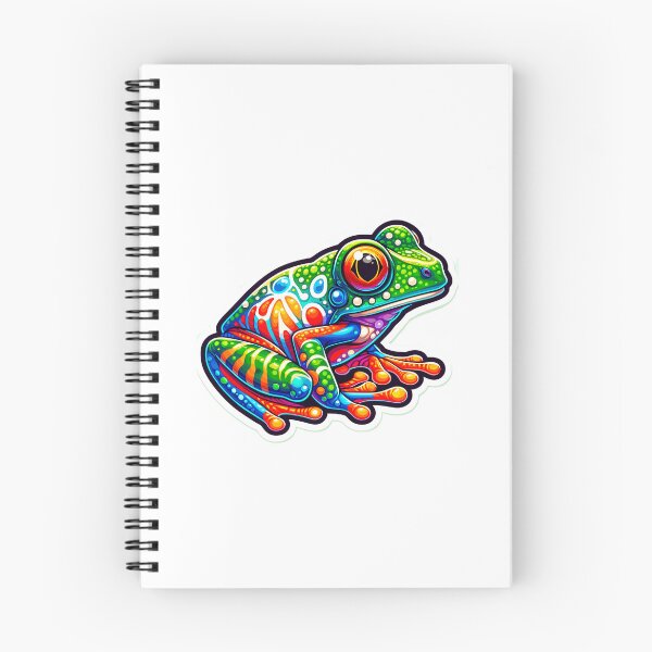 Item preview, Colorful frog: a cheerful and vibrant design designed and sold by karlocipressi.