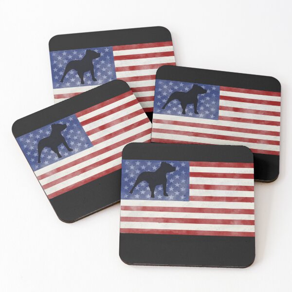 Item preview, Pit bull American Flag designed and sold by hemp3x.