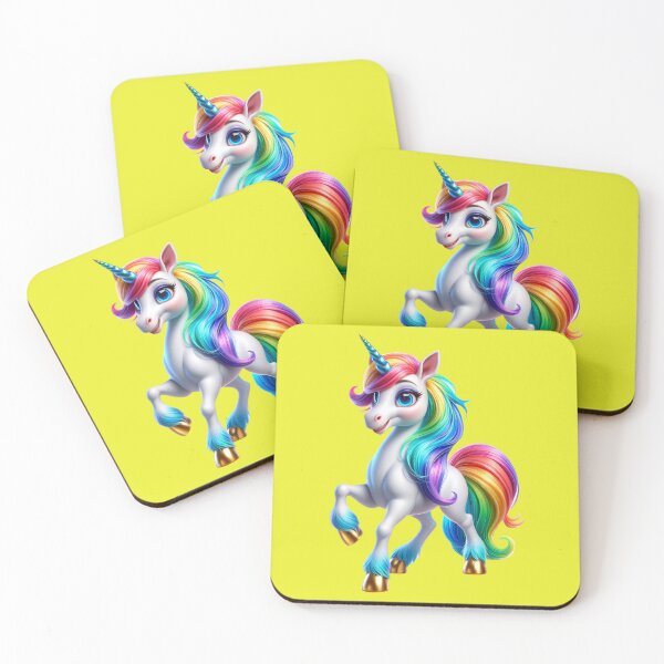 Item preview, Cute happy rainbow unicorn - an expression of magic and joy No. 18 designed and sold by Nathalymx.