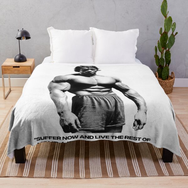 Item preview, Stoic Quote "Don't quit. Suffer now and live the rest of your life as a champion." Muhammad Ali. Arnold Schwarzenegger Fan art designed and sold by HuzaifaNaveedh.