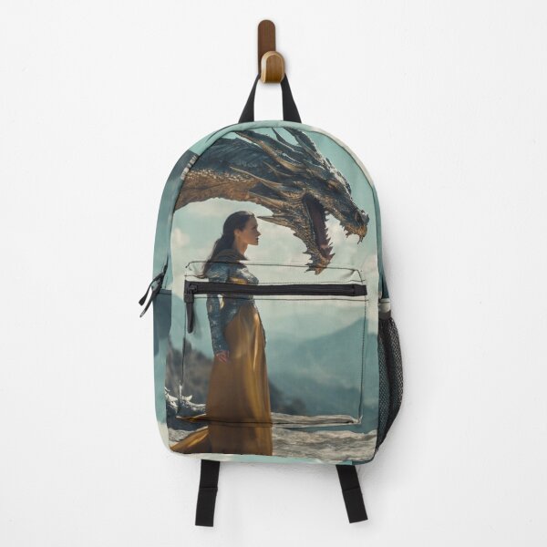 Item preview, Woman, dragon on mountain. designed and sold by oilidesing.