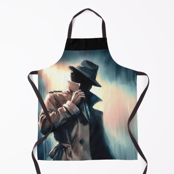 Item preview, Noir Vintage Shadowed Detective [Watercolor] designed and sold by RESToRAPTOR.