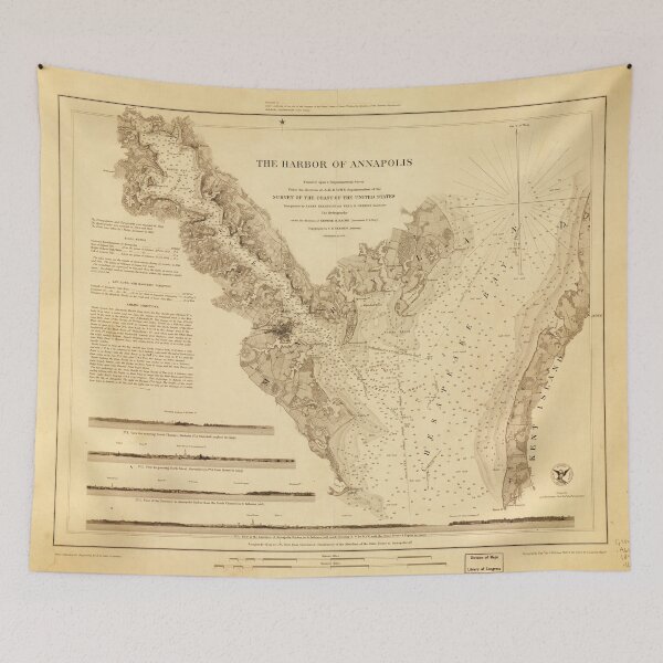 Item preview, Map of the Harbor of Annapolis (1846) designed and sold by allhistory.