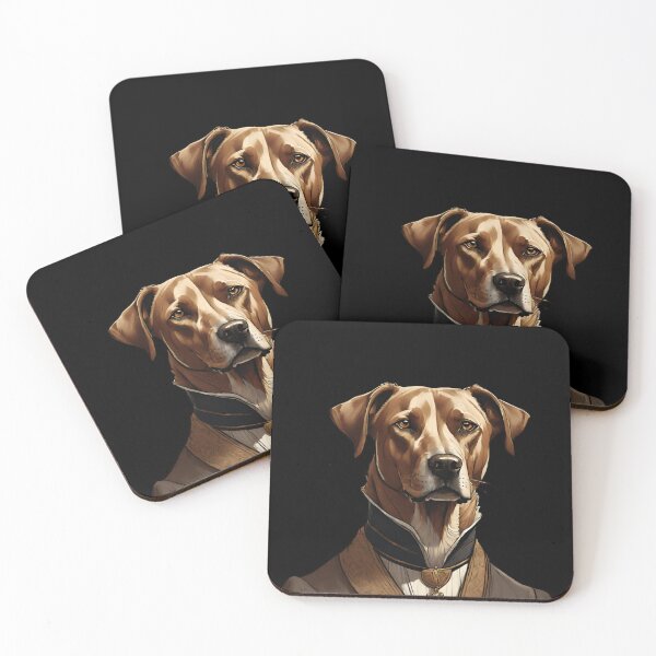 Item preview, Timeless Regal Dog Portrait in Earthy Tones designed and sold by ChicTrendz.