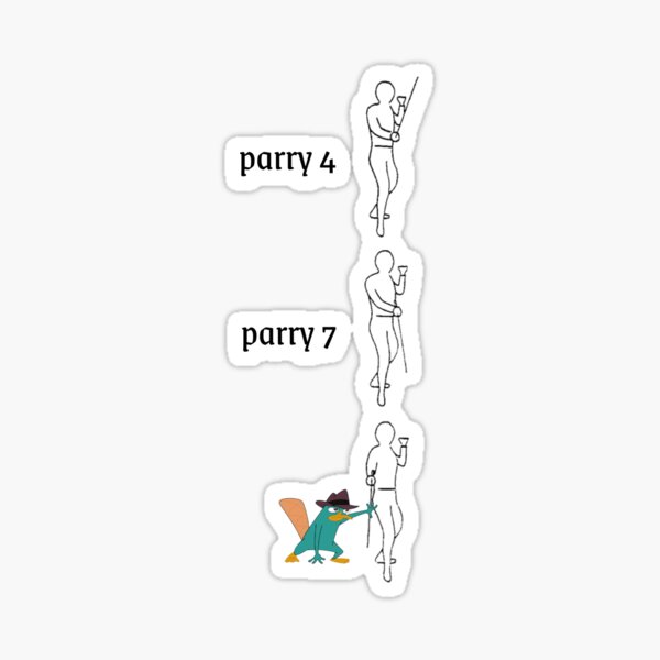 parry the platypus Sticker