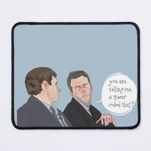 Item preview, House and Wilson (queer-coded) designed and sold by alexiadigital.