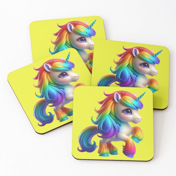 Item preview, Cute happy rainbow unicorn - an expression of magic and joy No. 20 designed and sold by Nathalymx.