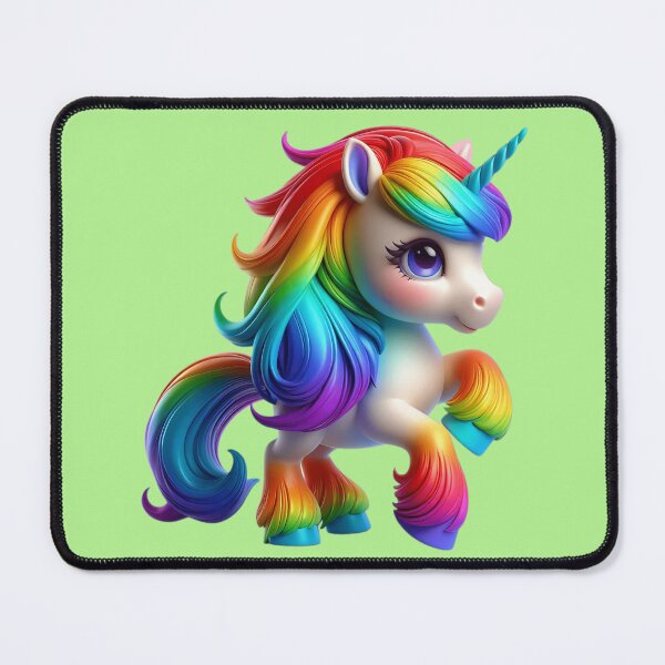 Item preview, Cute happy rainbow unicorn - an expression of magic and joy No. 20 designed and sold by Nathalymx.