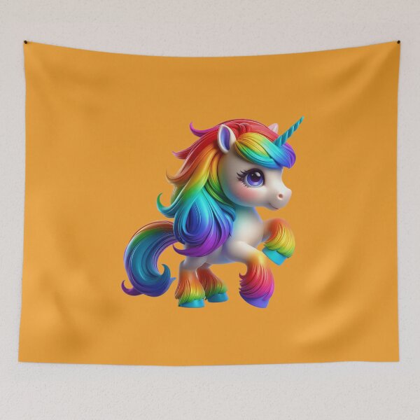 Item preview, Cute happy rainbow unicorn - an expression of magic and joy No. 20 designed and sold by Nathalymx.