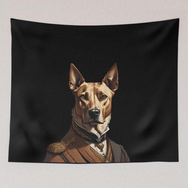 Item preview, Regal Canine Majesty Timeless Dog Portrait in Earthy Tones designed and sold by ChicTrendz.