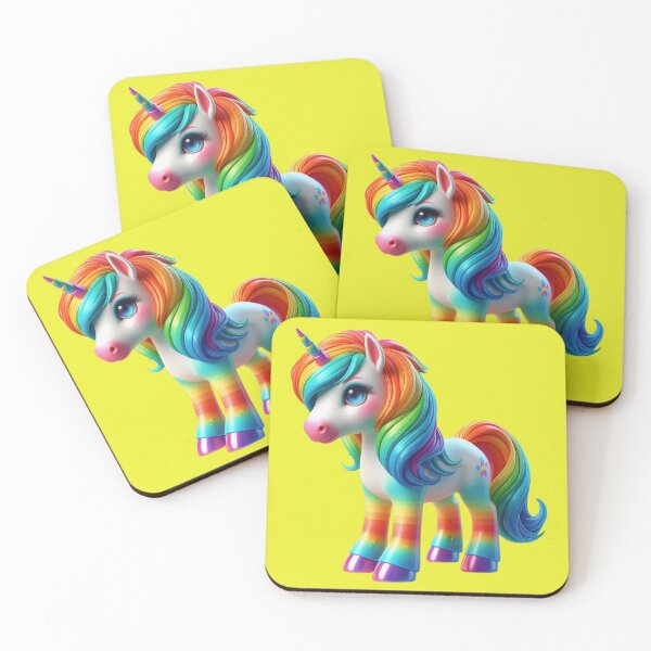 Item preview, Cute happy rainbow unicorn - an expression of magic and joy No. 21 designed and sold by Nathalymx.