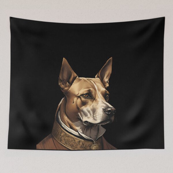 Item preview, Majestic Dog Portrait in Earthy Tones designed and sold by ChicTrendz.